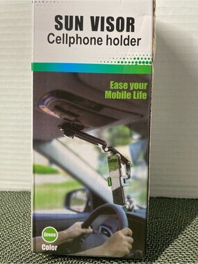 Sun Visor Cellphone Holder - Green